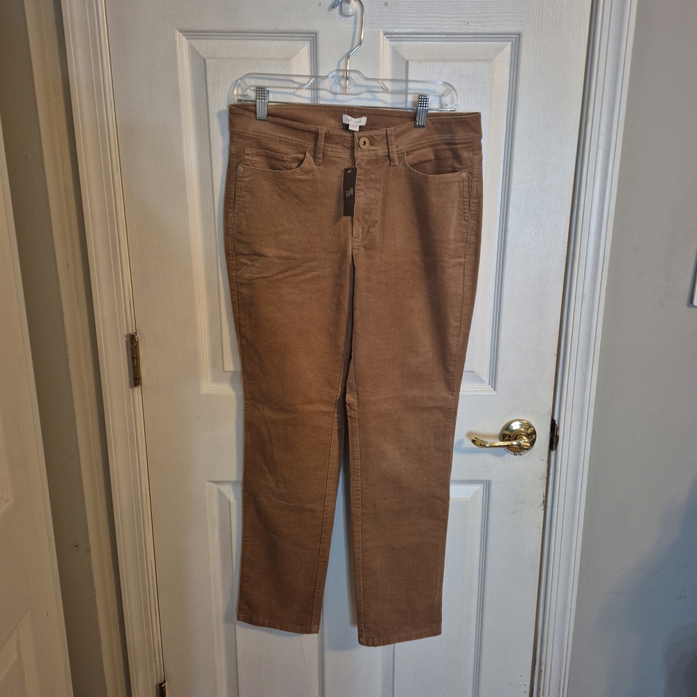 J. Jill Authentic Fit Slim-Leg Corduroy Pants